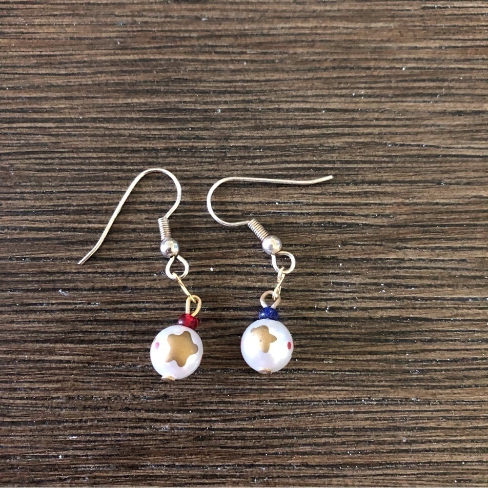 Christmas Ornament fishhook earrings